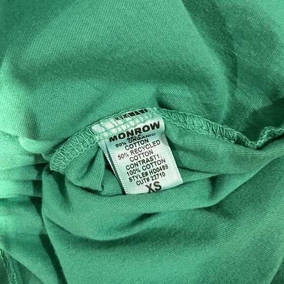 MONROW Double Layer Racer Tank Dress Size XS Strappy Halter Peacock Green HD0489 - Picture 6 of 10